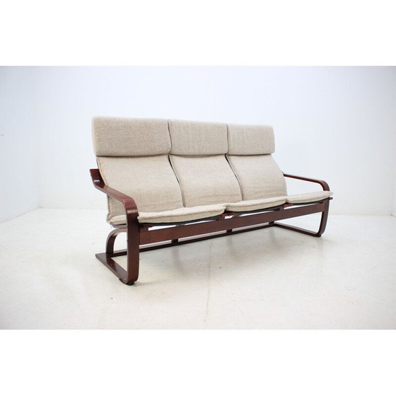 Image 1 of Vintage 3-Sitzer Sofa Bentwood by Ton, Tschechoslowakei 1980