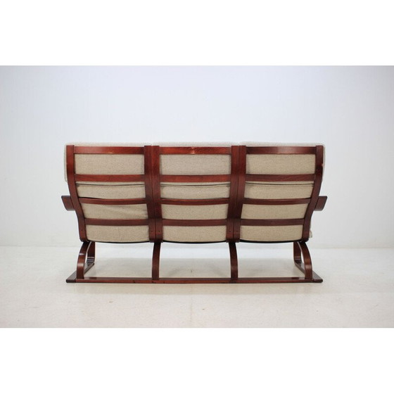 Image 1 of Vintage 3-Sitzer Sofa Bentwood by Ton, Tschechoslowakei 1980