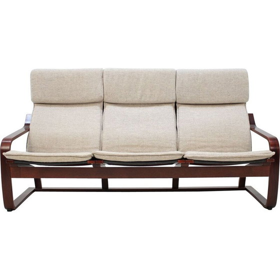 Image 1 of Vintage 3-Sitzer Sofa Bentwood by Ton, Tschechoslowakei 1980