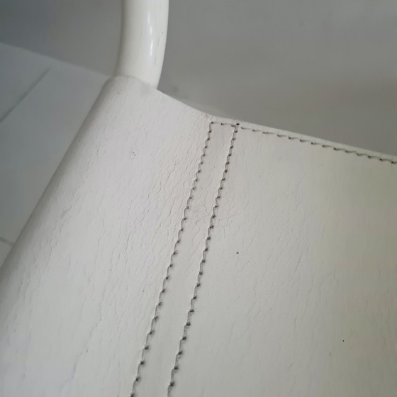Image 1 of Mart Stam S34 Weißes Leder Rohrgestell Sessel