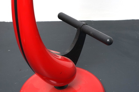 Image 1 of Schwere Industrielle Metall Hocker mit Fahrradsattel, 1980er, 2er Set