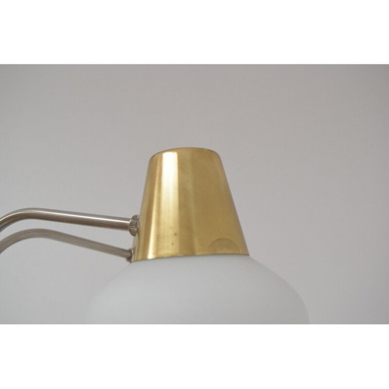 Image 1 of Vintage-Kronleuchter aus Glas und Messing von Kamenicky Senov, Tschechoslowakei 1970