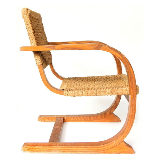 Image 1 of Bas Van Pelt Rope Slung High Back Armchair