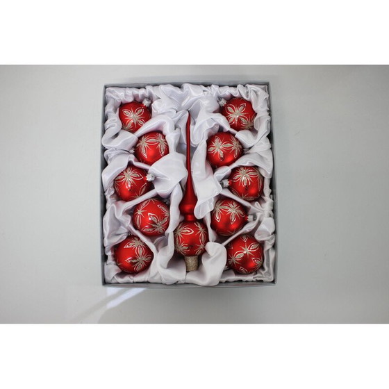 Image 1 of Weihnachtsschmuck aus mundgeblasenem Glas, Tschechische Republik 2020