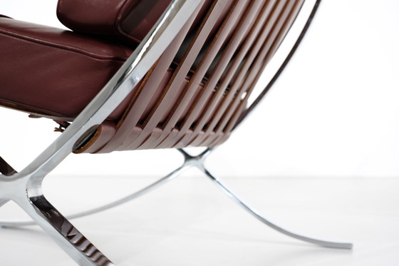 Image 1 of 2x Knoll Barcelona Chair designed by Ludwig Mies van der Rohe