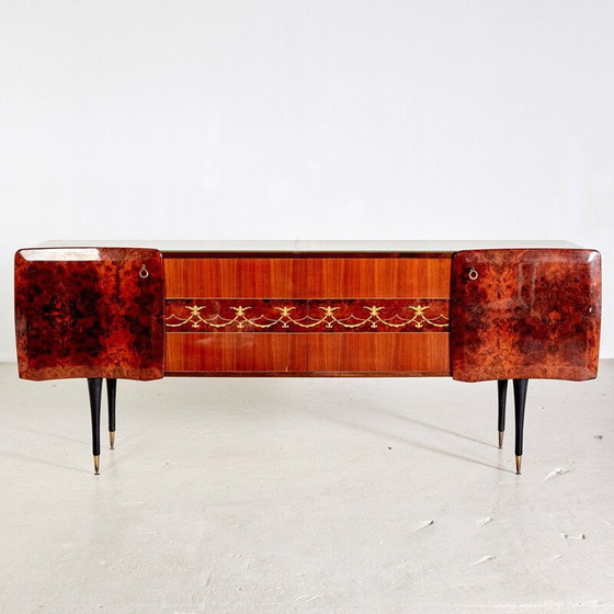 Image 1 of Vintage Anrichte mit Spiegel, Italien 1970er