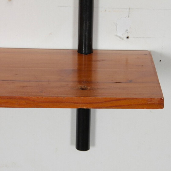 Image 1 of Vintage-Regal aus Holz und Metall mit 2 Ebenen, 1960