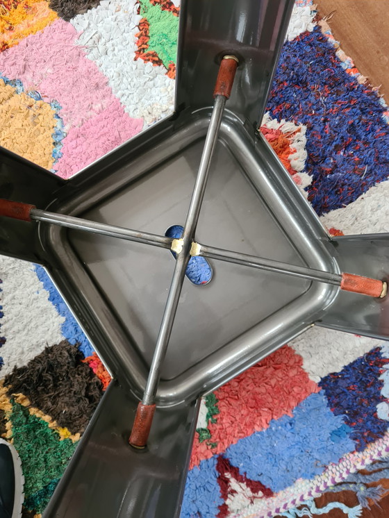 Image 1 of Tolix Barhocker lackiert Metall glänzend lackiert 75 cm hoch