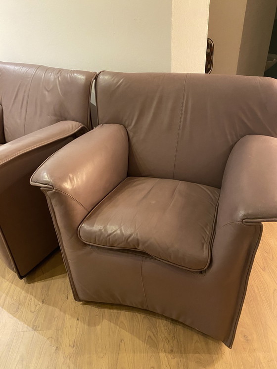 Image 1 of B&B Italia Sessel Leder 3X Afra Tonia Scarpa