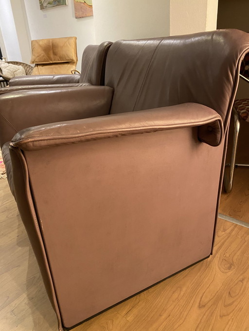 B&B Italia Sessel Leder 3X Afra Tonia Scarpa