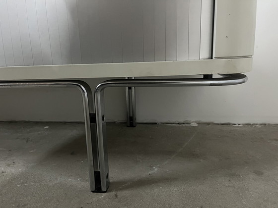 Image 1 of Hörst Brüning Seltene Anrichte von Kill International Weiß Aluminium 230 Breit