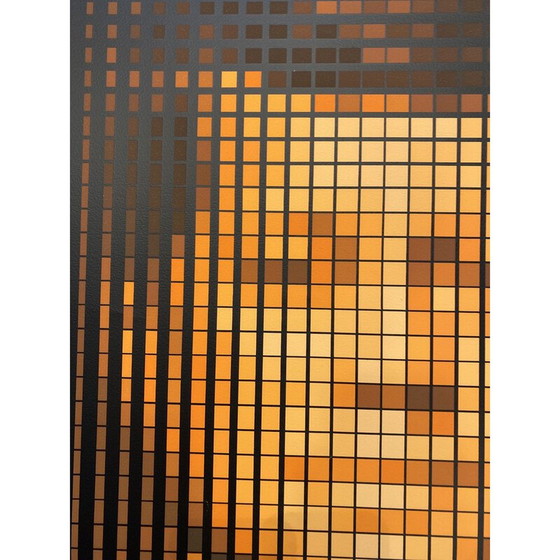 Image 1 of Vintage-Siebdruck "J.F. Kennedy" in Farben auf Velin von Yvaral, 1979