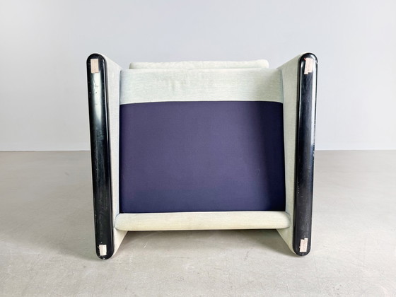 Image 1 of Original Cassina Maralunga Sessel Vico Magistretti Stoff Türkis