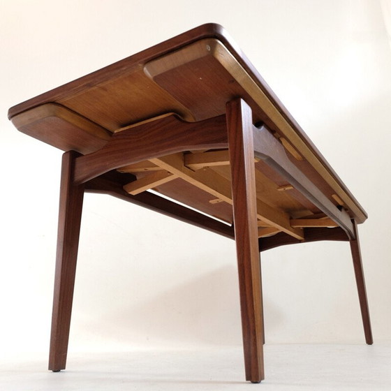 Image 1 of Skandinavischer Vintage-Couchtisch mit Ausziehplatte, 1960