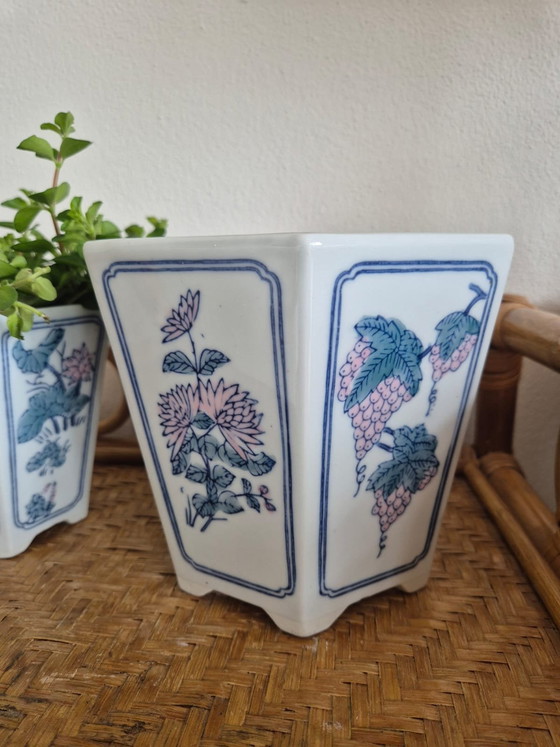 Image 1 of Vintage Chinese Blumentöpfe