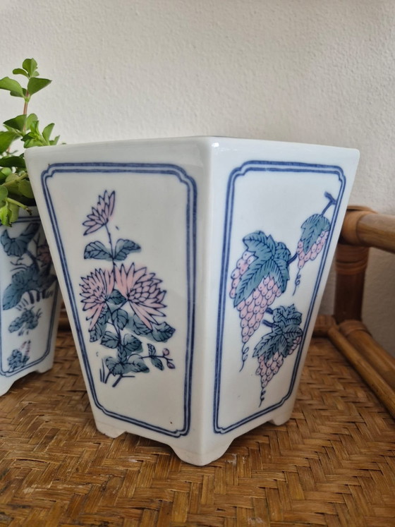 Image 1 of Vintage Chinese Blumentöpfe