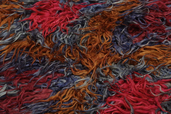 Image 1 of Designer Handgewebt Kelim Modern Und Pflanzen Natur Farbe - Kelim - 328 Cm - 119 Cm - Zottel Kelim