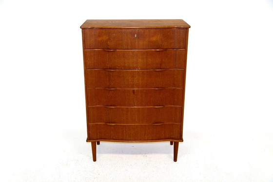Image 1 of Kommode "Tallboy" Aus Teakholz, Dänemark, 1950