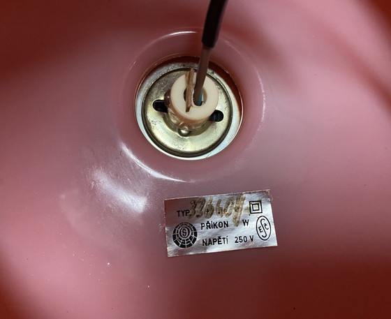 Image 1 of Orangefarbene und weiße Glastischlampe von Stepan Tabery für Prikon