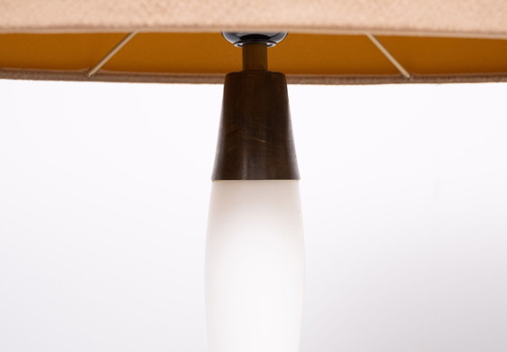 Image 1 of Kastrup Opalglas-Tischlampen Design von Jacob Bang, 1960er Jahre Dänemark