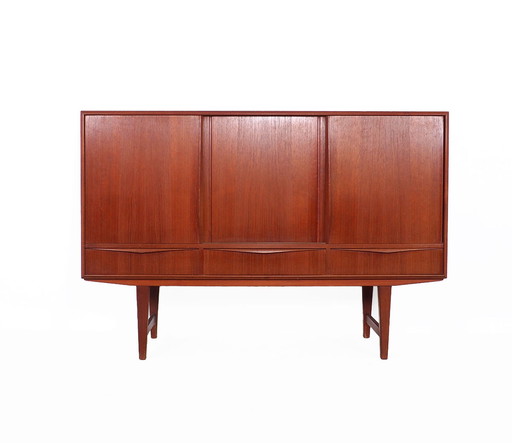 EW Bach Teakholz-Highboard, 1960er Jahre