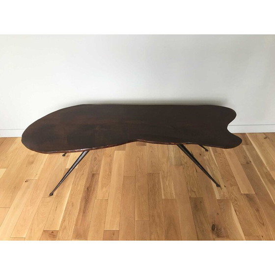 Image 1 of Vintage Couchtisch aus exotischem Holz, 1950