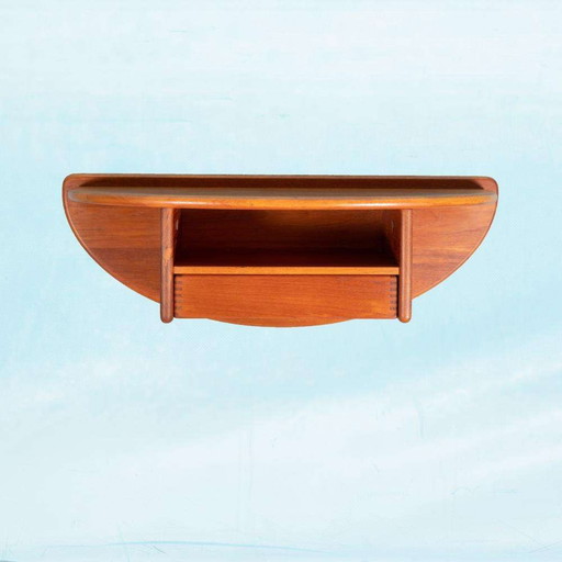 Dänische Design-Wandkonsole Teak, Kai Kristiansen