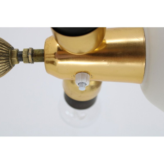 Image 1 of Vintage Stehlampe aus Messing, Italien 1950er Jahre
