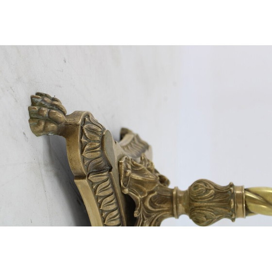 Image 1 of Vintage Stehlampe aus Messing, Italien 1950er Jahre