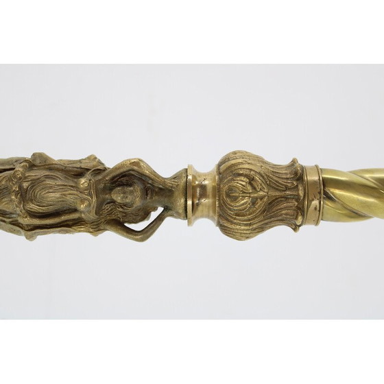 Image 1 of Vintage Stehlampe aus Messing, Italien 1950er Jahre