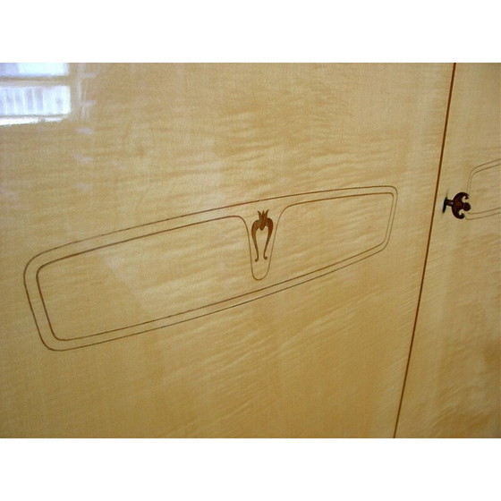 Image 1 of Schrank aus Ahornholz von Silvio Cavatorta, Italien 1950