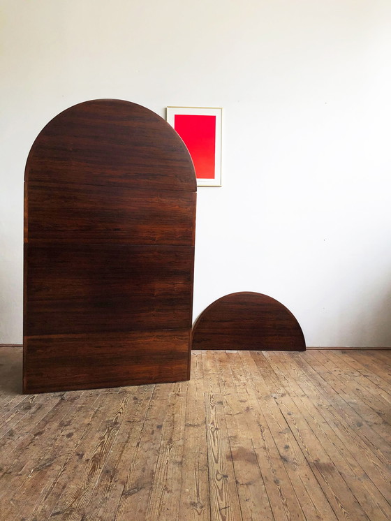 Image 1 of Ausziehbarer Mid Century Drop Leave Esstisch aus Palisander, Modell 227 von Arne Vodder für Sibast