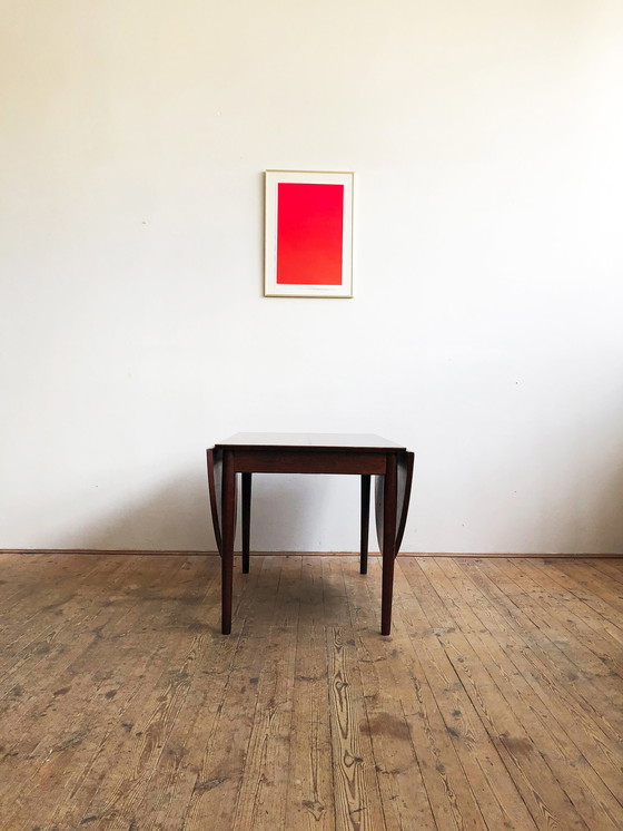 Image 1 of Ausziehbarer Mid Century Drop Leave Esstisch aus Palisander, Modell 227 von Arne Vodder für Sibast