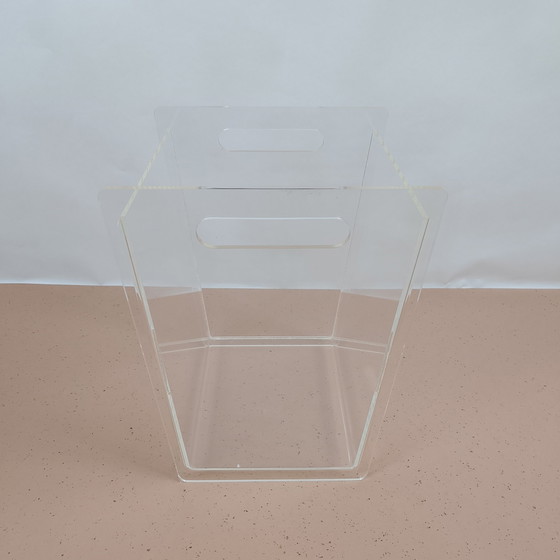 Image 1 of Mülleimer - Plexiglas - 1980er Jahre