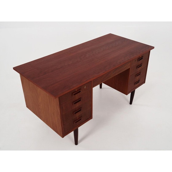 Image 1 of Vintage Teakholz Schreibtisch, Dänemark 1970er