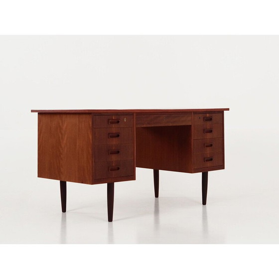 Image 1 of Vintage Teakholz Schreibtisch, Dänemark 1970er