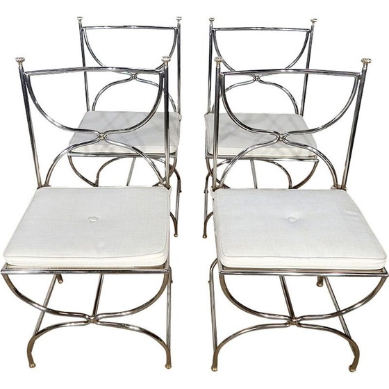 Image 1 of Vintage Esszimmergarnitur Modell Savonarole von Maison Jansen, Frankreich 1960