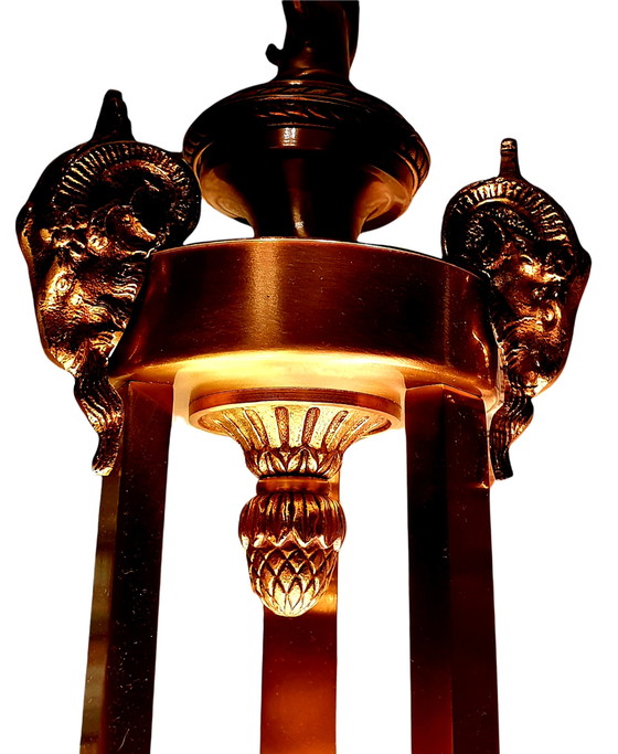 Image 1 of Mariner Royal Heritage 18694 Bronze-Alabaster-Pendelleuchte