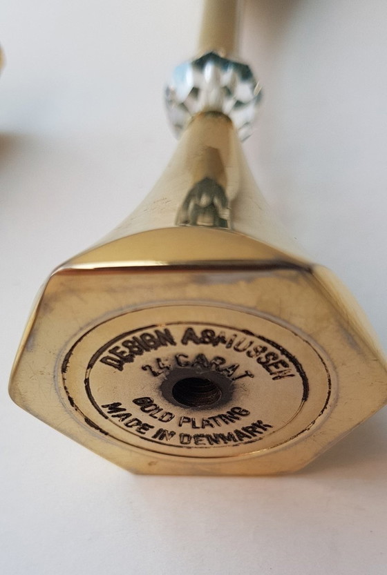 Image 1 of 2X Kerzenhalter von Asmussen, 1960er Jahre