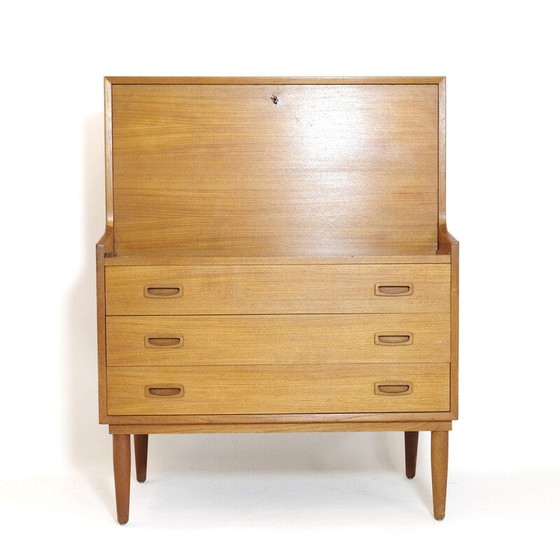 Image 1 of Vintage Teakholz Schreibtisch von Arne Wahl Iversen für Vinde Mobelfabrik, 1965