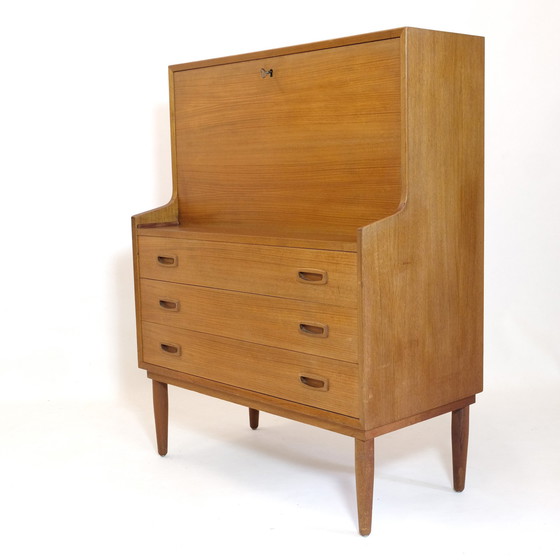 Image 1 of Vintage Teakholz Schreibtisch von Arne Wahl Iversen für Vinde Mobelfabrik, 1965