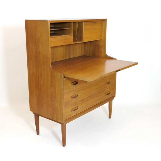 Image 1 of Vintage Teakholz Schreibtisch von Arne Wahl Iversen für Vinde Mobelfabrik, 1965