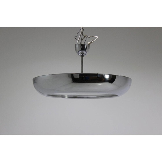 Image 1 of Hängeleuchte aus Chrom und Glas von Josef Hurka für Napako, 1930