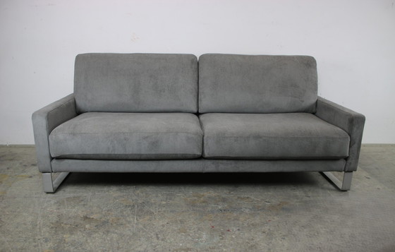 Image 1 of Rolf Benz Ego Couch Dreisitzer Cord Stoff Grau Designer Sofa Neu.