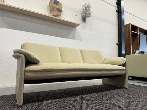 Image 1 of Leolux Catalpa 3-Sitzer Sofa Leder Stoff