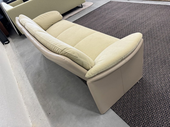 Image 1 of Leolux Catalpa 3-Sitzer Sofa Leder Stoff