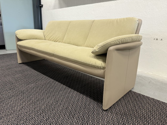 Image 1 of Leolux Catalpa 3-Sitzer Sofa Leder Stoff