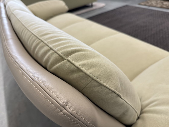 Image 1 of Leolux Catalpa 3-Sitzer Sofa Leder Stoff