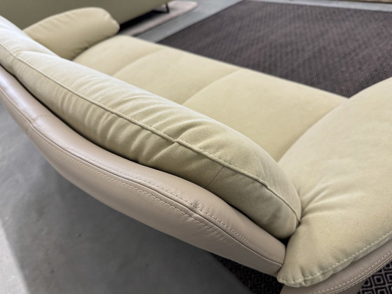 Image 1 of Leolux Catalpa 3-Sitzer Sofa Leder Stoff