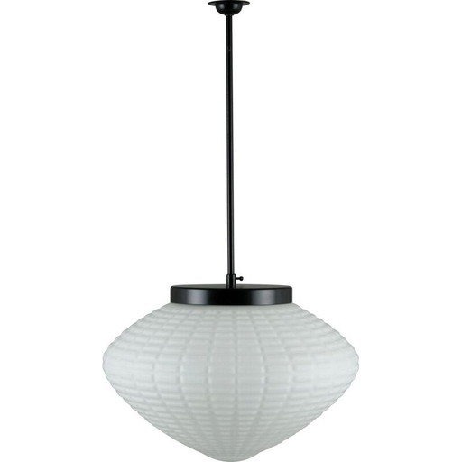 Hängelampe aus Opal, Tschechisch 1970